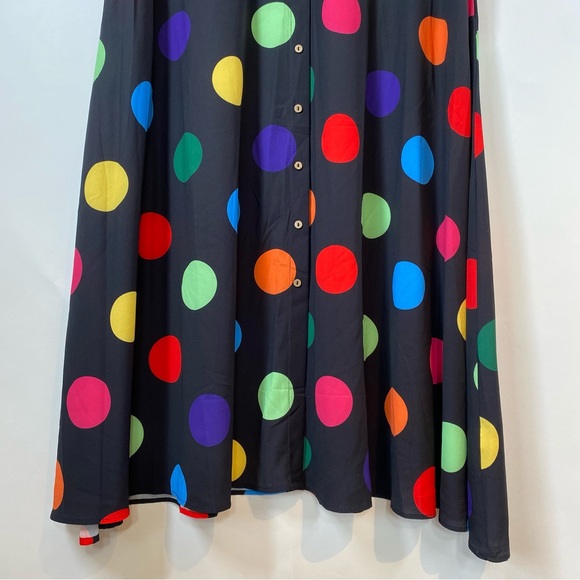 Little Party Dress Marley Circus Lights Colorful Polkadots Retro Dress Size 10 - Picture 5 of 15